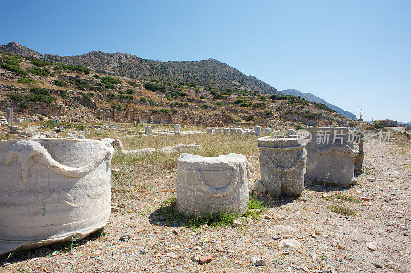 考古文物在Knidos (Cnidus)，土耳其